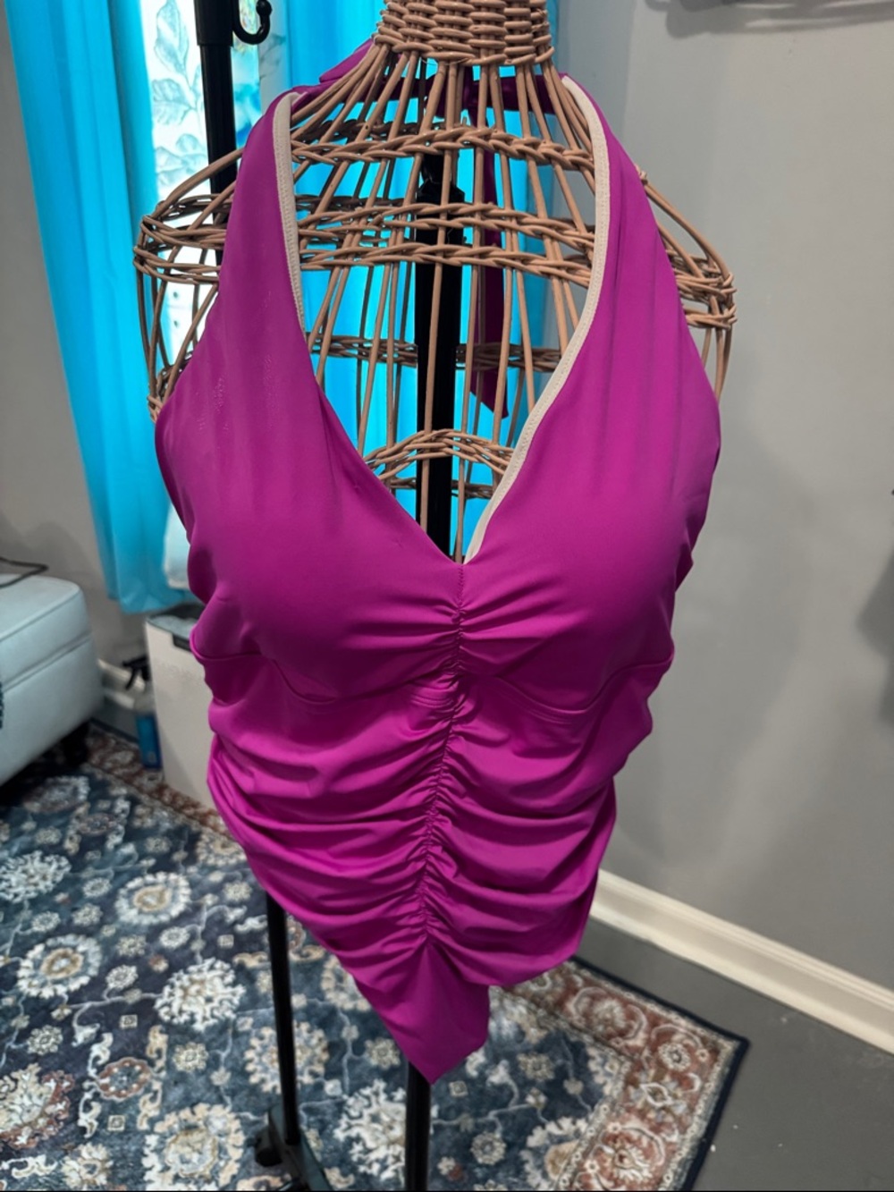 Magenta One Piece Swimsuit